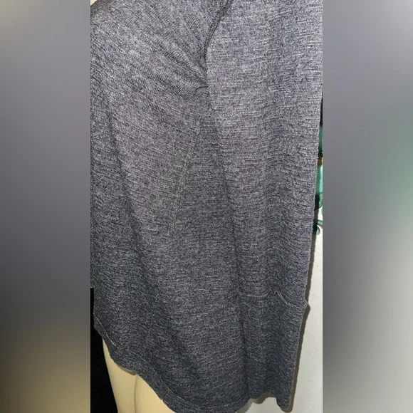 Free People We The Free Split-Back Turtleneck Pullover Top XS Dark Gray - Picture 3 of 8